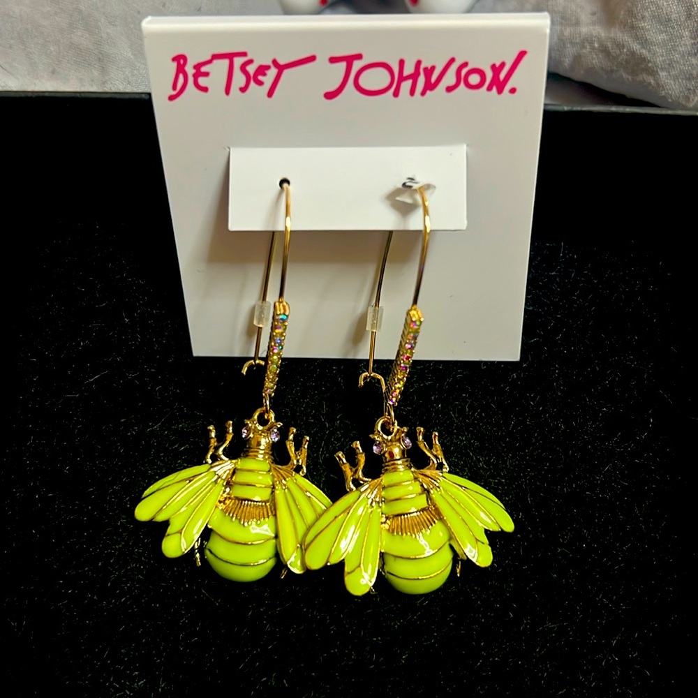 Betsey Johnson Bug earrings
